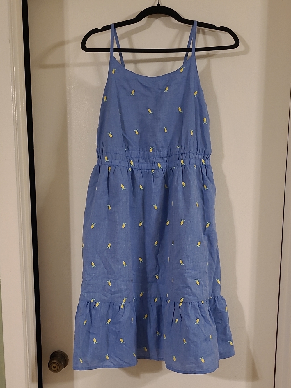 Cat & Jack Blue Sundress with Yellow Lemon Embroidery